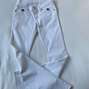 Rock & Republic White Flare Denim Jeans